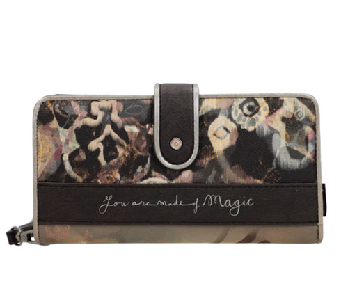 Portofel casual, dama, ANEKKE 41709-901, bej, piele ecologica